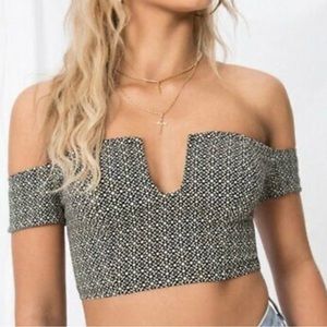 SOLD NWT Free People Lucky Now Brami Crop Top size L